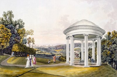 Vista del parque en Neu-Waldeg, Dornbach, Viena, 1792 de Laurenz Janscha